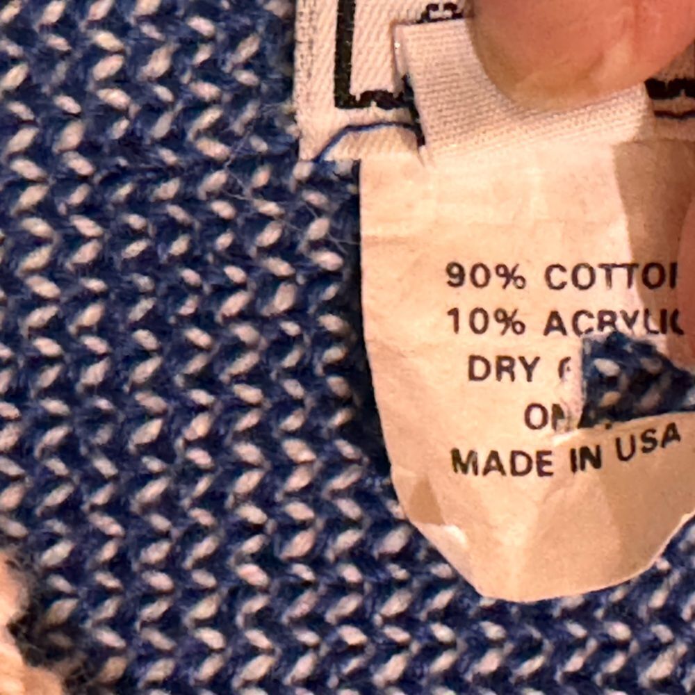 Vintage Touchy Subject Sailor Nautical Design Cardigan size‎ L - Picture 5 of 9